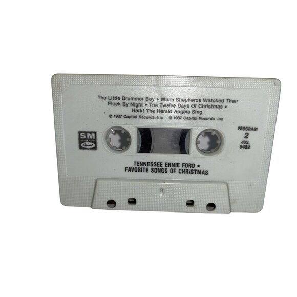 Tennessee Ernie Ford Favorite Songs of Christmas Cassette Tape 1987 Capitol A408 - Picture 2 of 6